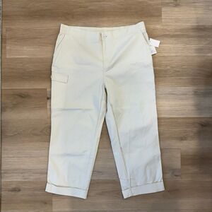 Daily Thread Women's Pale Khaki‎ Pants, cargo side pocket, Size 18W